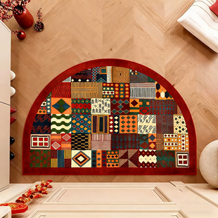 入户门专用地垫半圆形玄关卫生间门口外面防滑脚垫2026新款摩洛哥