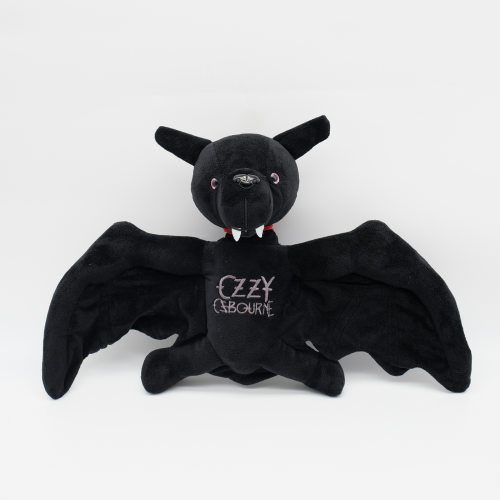 ozzyosbourne黑色蝙蝠毛绒玩偶