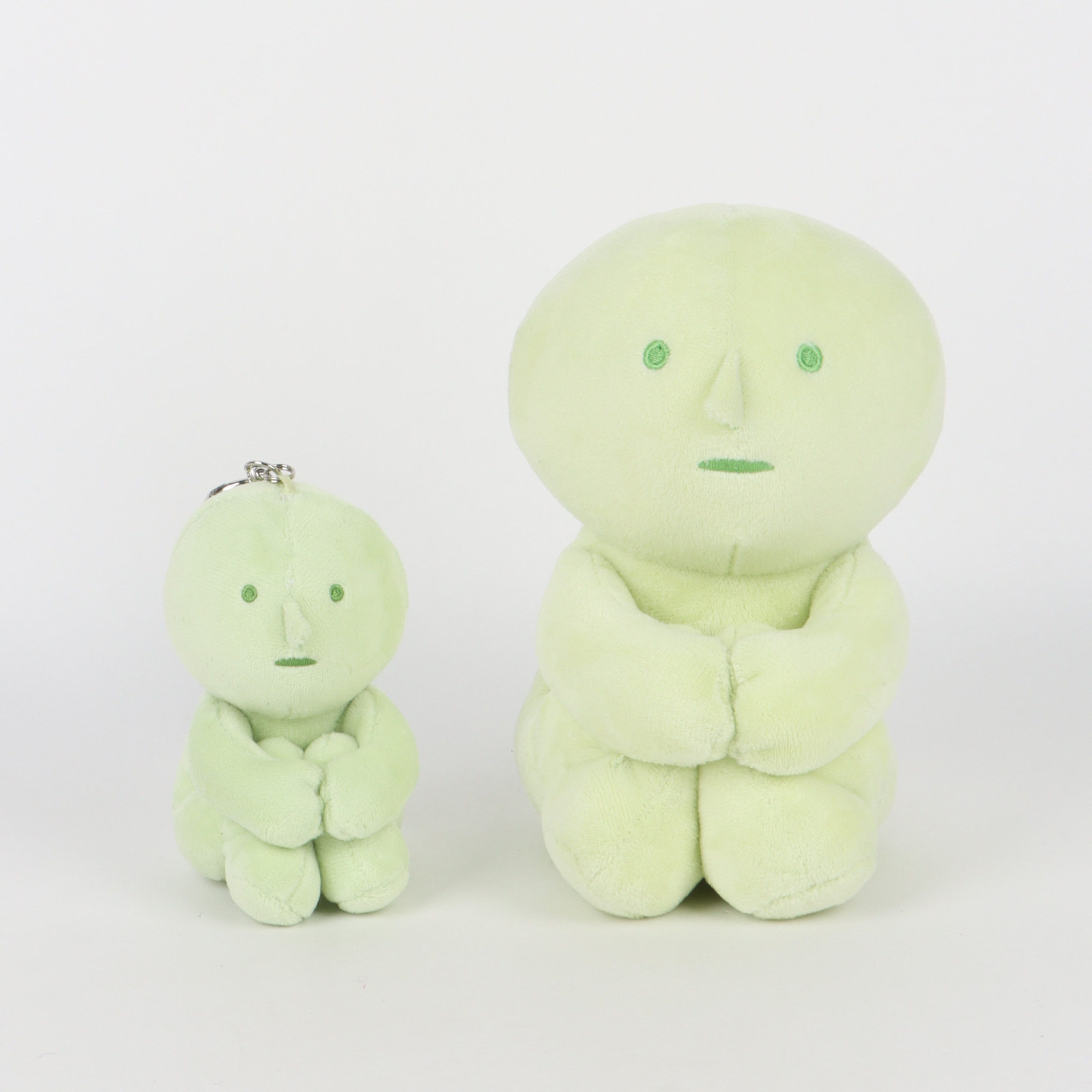 smiski角落君青绿色毛绒公仔