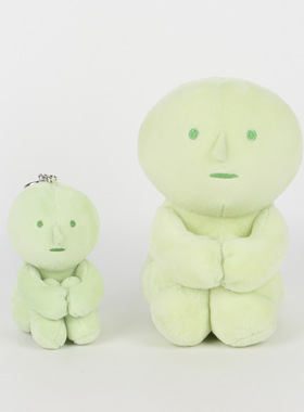 跨境新品smiski plush角落君青绿色毛绒公仔卡通可爱表情包挂件