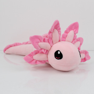 跨境爆款Axolotl plush仿真蝾螈公仔可爱毛绒玩具六角龙鱼玩偶