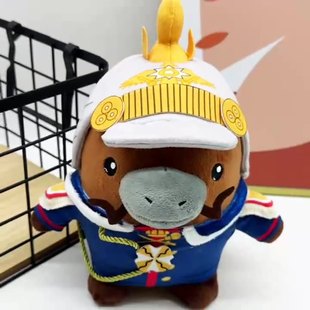 跨境新品Kaiser Platypus钢铁雄心4游戏周边鸭嘴兽毛绒玩偶公仔