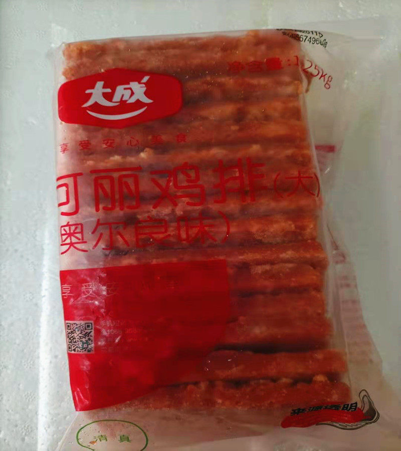 可丽鸡排 大成 姐妹厨房12片/85克一片 鸡排半成品汉堡饼汉堡肉排