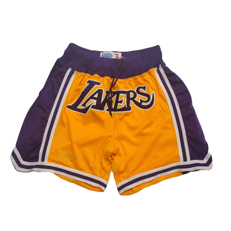 复古运动街头hiphop 美式经典 刺绣重磅双层网眼 篮球 美式短裤