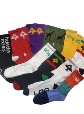 美版 复古嘻哈 街头hiphop经典 滑板 饶舌 说唱 美式潮流袜lrg