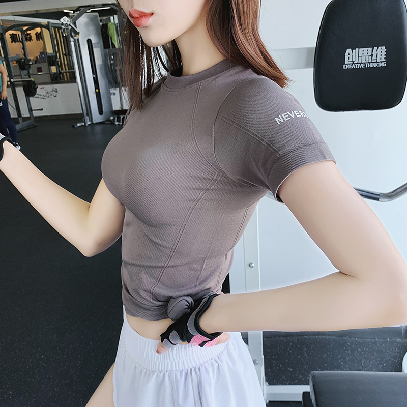 跑步健身薄款速干衣短袖瑜伽服