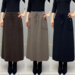 纯羊毛正品半身裙秋冬高腰羊绒包臀裙针织打底裙中长a字裙一步裙