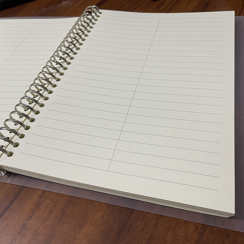 B5分栏活页本两列对分替芯