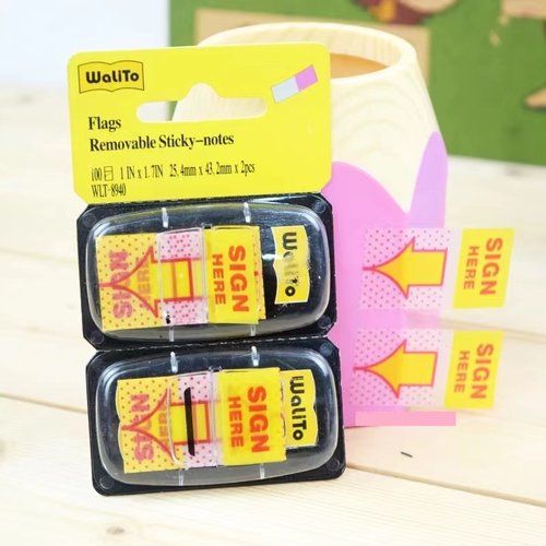 万里通SIGNHERE指示贴箭头标签