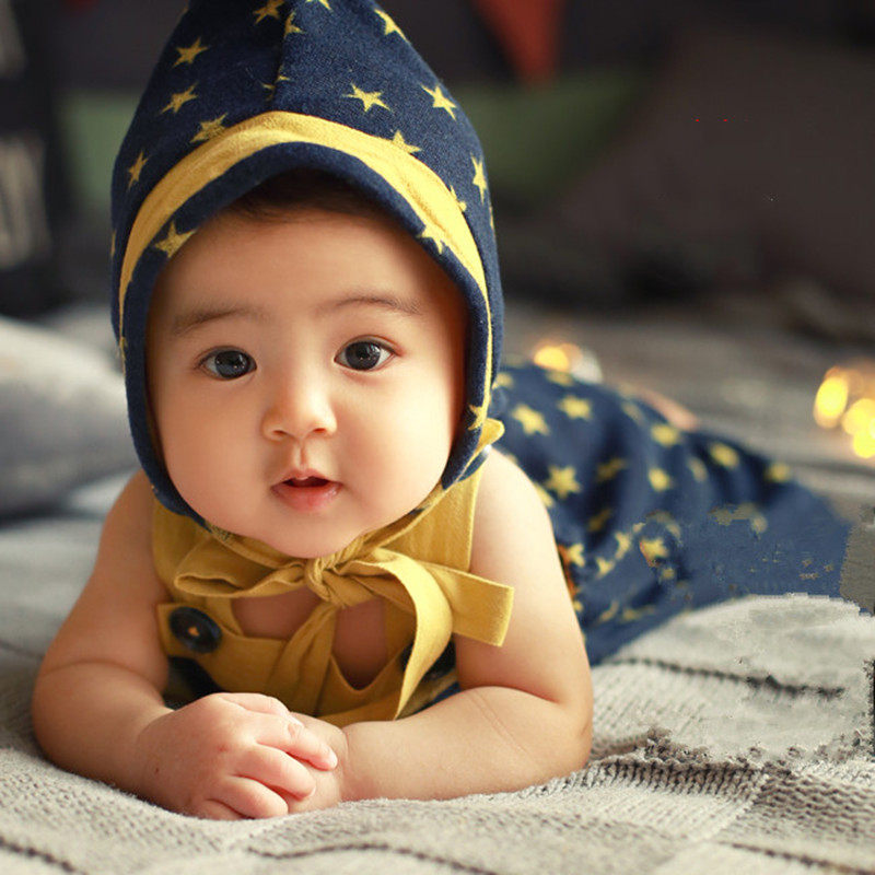 影楼小清新北欧风摄影服饰百天周岁萌娃造型写真衣满月宝可爱童装