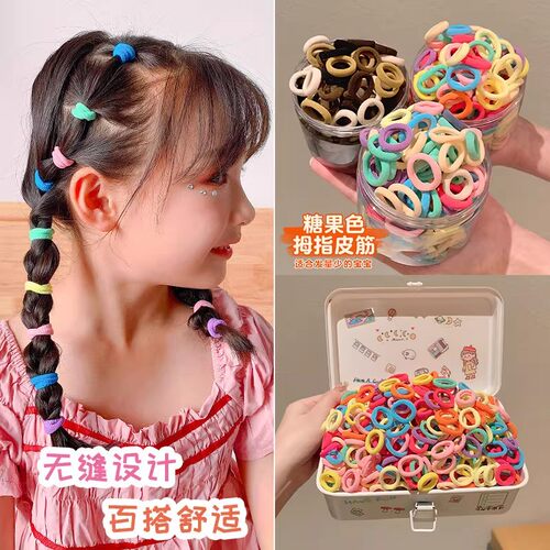 儿童发圈高弹力不伤发宝宝发绳女童扎头发皮筋头绳发饰高马尾女童
