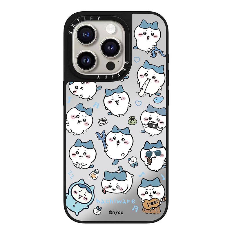韩国代购CASETiF联名吉伊卡哇满屏小八适用苹果16/15promax/pro/plus手机壳iphone14保护新款13镜面12情侣ins