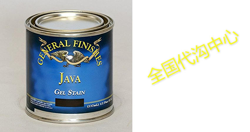 general finishes jh gel stain, 1/2 pint, java