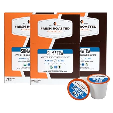 Fresh Roasted Coffee， Organic Sumatra Water-Processed Dec