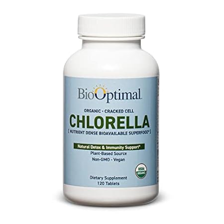 Organic Chlorella Tablets - Organic， Non-GMO， No Additive