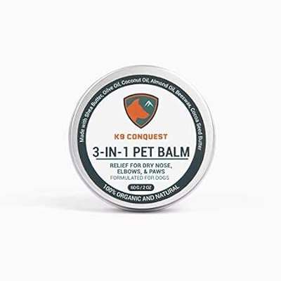 K9 Conquest Dog Paw Balm - Natural Snout Soother for Dogs