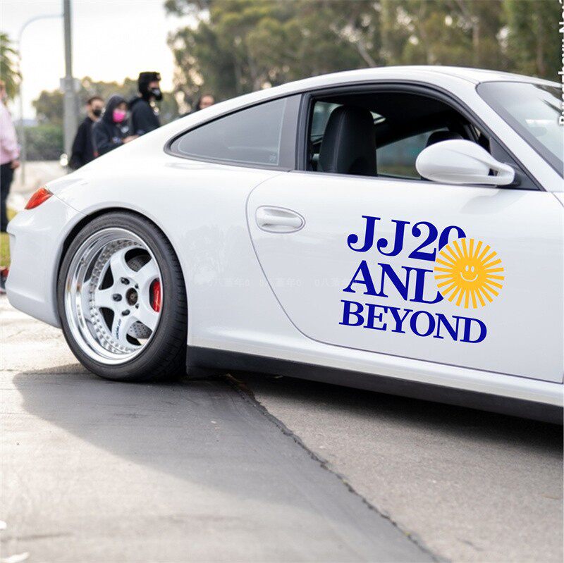 林俊杰jj20&Beyond Sunshine演唱会应援周边海报汽车贴纸显眼包贴图片