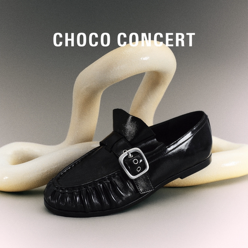 CHOCOCONCERT薄底搭扣乐福鞋