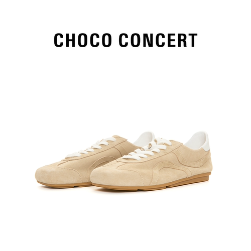CHOCO CONCERT设计鞋履丨方头薄底训练鞋德训鞋复古松弛女平底鞋