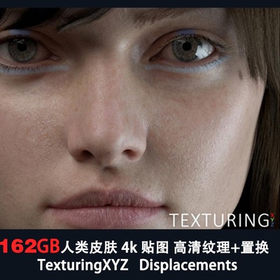 162GB 人类xyz皮肤贴图纹理高清人物素材 Texturing XYZ