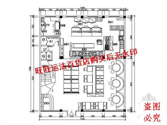 连锁特色中餐厅施工cad图纸(含效果)室内设计装修dwg图