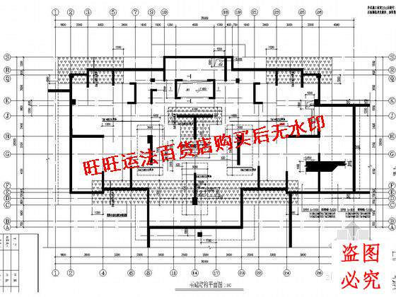 22层剪力墙结构安置区高层住宅结构施工cad图纸结构设计dwg图