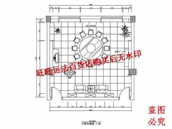 三个小餐厅空间装修cad图纸室内设计装修dwg图