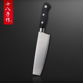 十八子作平头水果刀 小切菜刀熟食多用刀 大号家用不锈钢瓜果刀