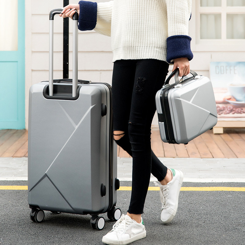 行李箱男潮万向轮学生24寸超大容量密码箱旅行箱皮箱子母拉杆箱女