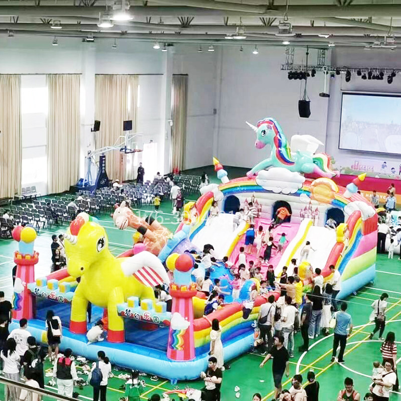 网红火爆气模玩具推荐充气城堡公园庙会夜市景区创业引流游乐设备