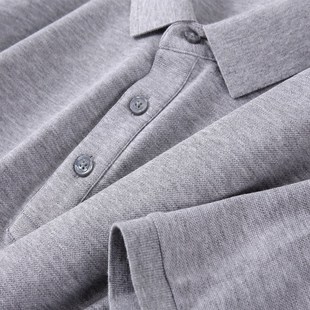 印logo 夏季 高端丝光棉polo衫 办公室工作服活动展会文化衫 4S店工装