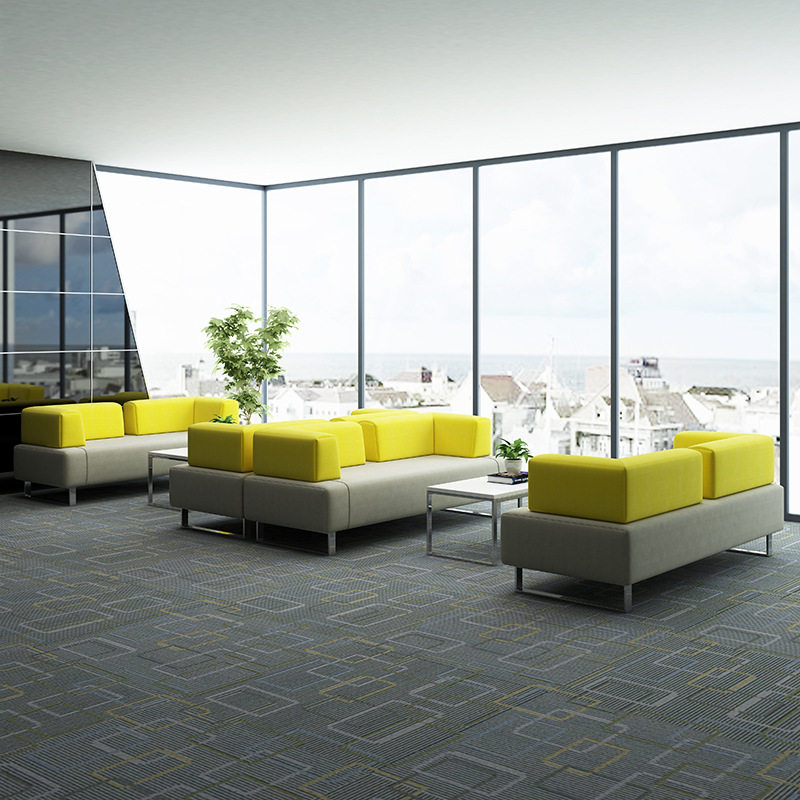 办公室沙发创意现代简约商务休闲会客接待室公共健身房三人位组合
