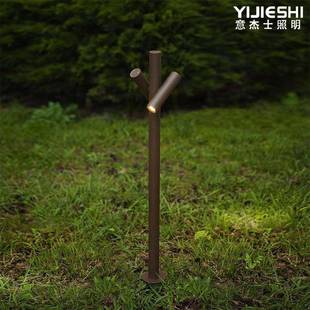 草坪灯庭院高杆灯花园别墅公园学校景观防水庭院灯室外可旋转射灯