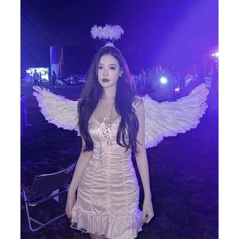 『限时2折起』 设计感内搭性感紧身仙女打底连衣裙女春夏温柔法式