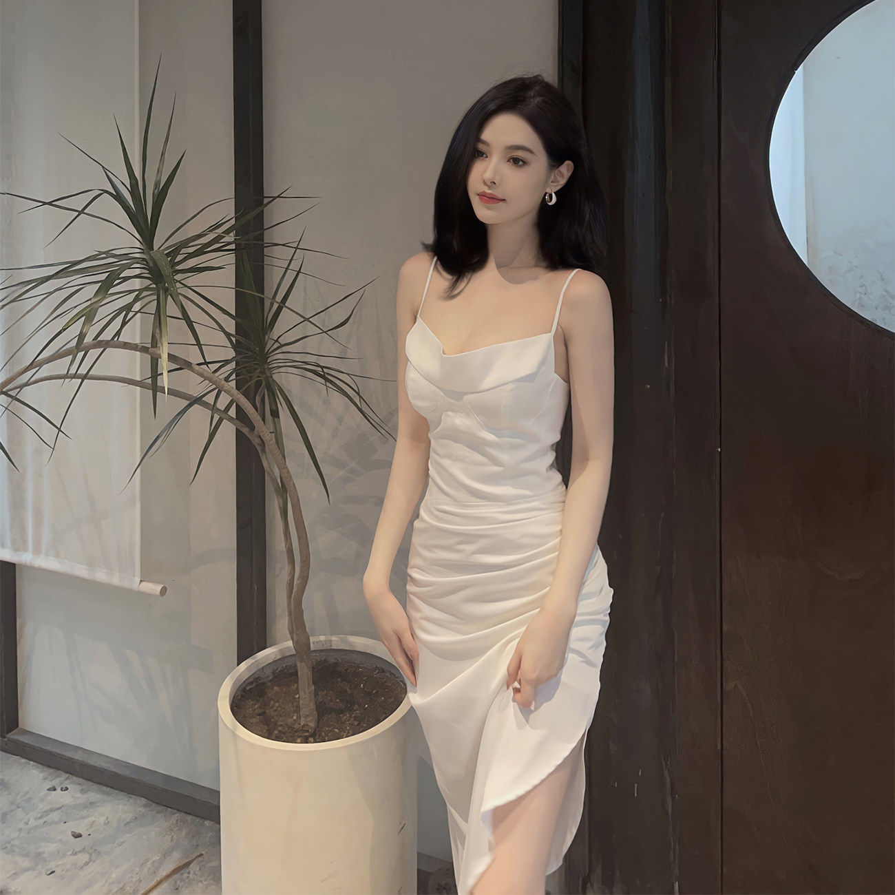 『限时2折起』白色吊带裙内搭连衣裙女2026新款性感法式气质
