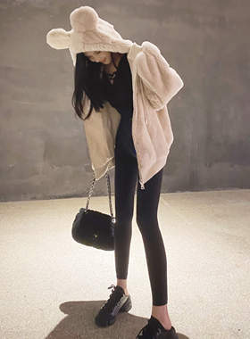 『限时2折起』牛仔提臀带 黑色打底裤女春秋外穿紧身显瘦高腰收腹