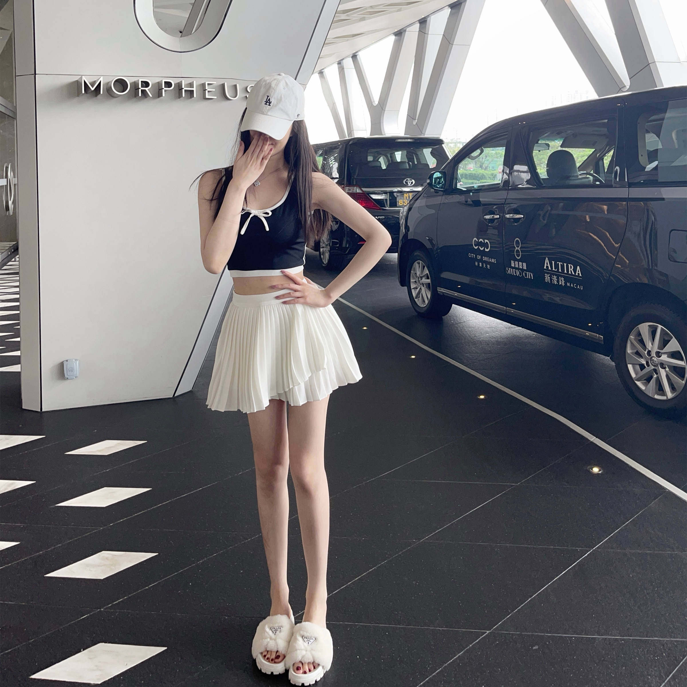 nicky灵动百搭 短裙法式白色百褶裙女夏季高腰显瘦半身裙2026新款