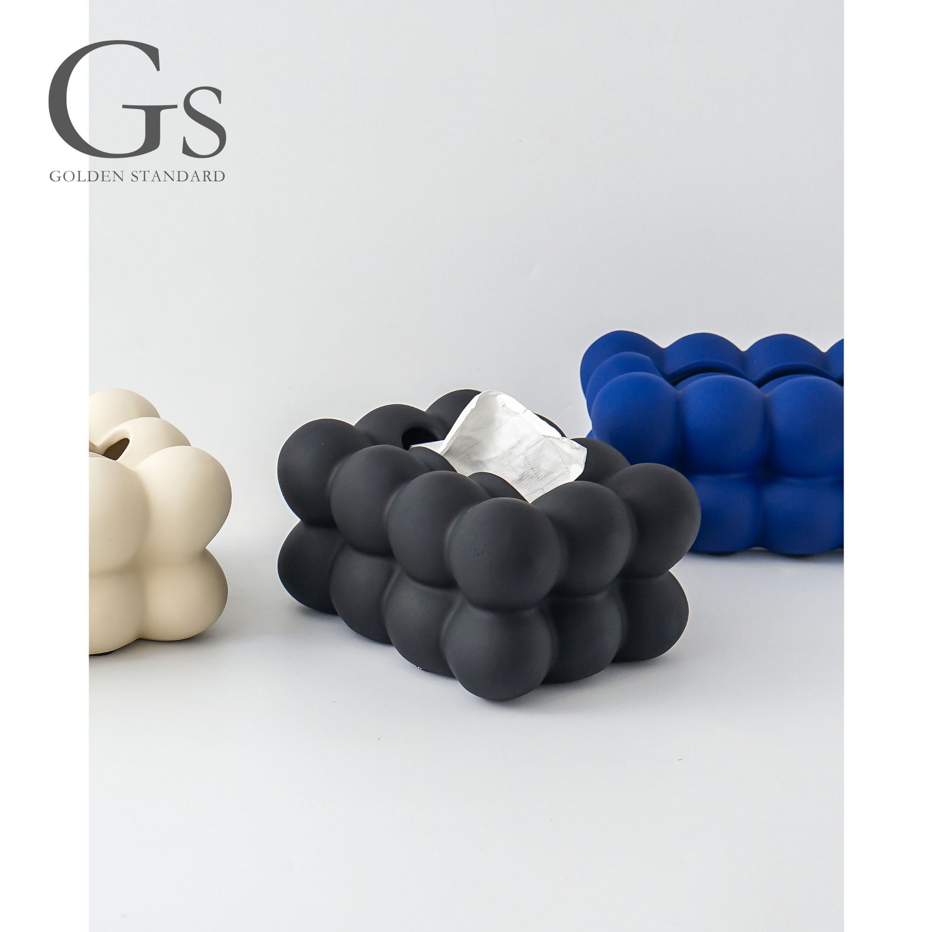 家里装饰品摆件高级感北欧ins创意陶瓷纸巾盒轻奢客厅茶几抽纸盒