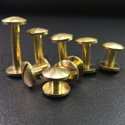 纯铜双弧面工字皮带螺丝皮带配件