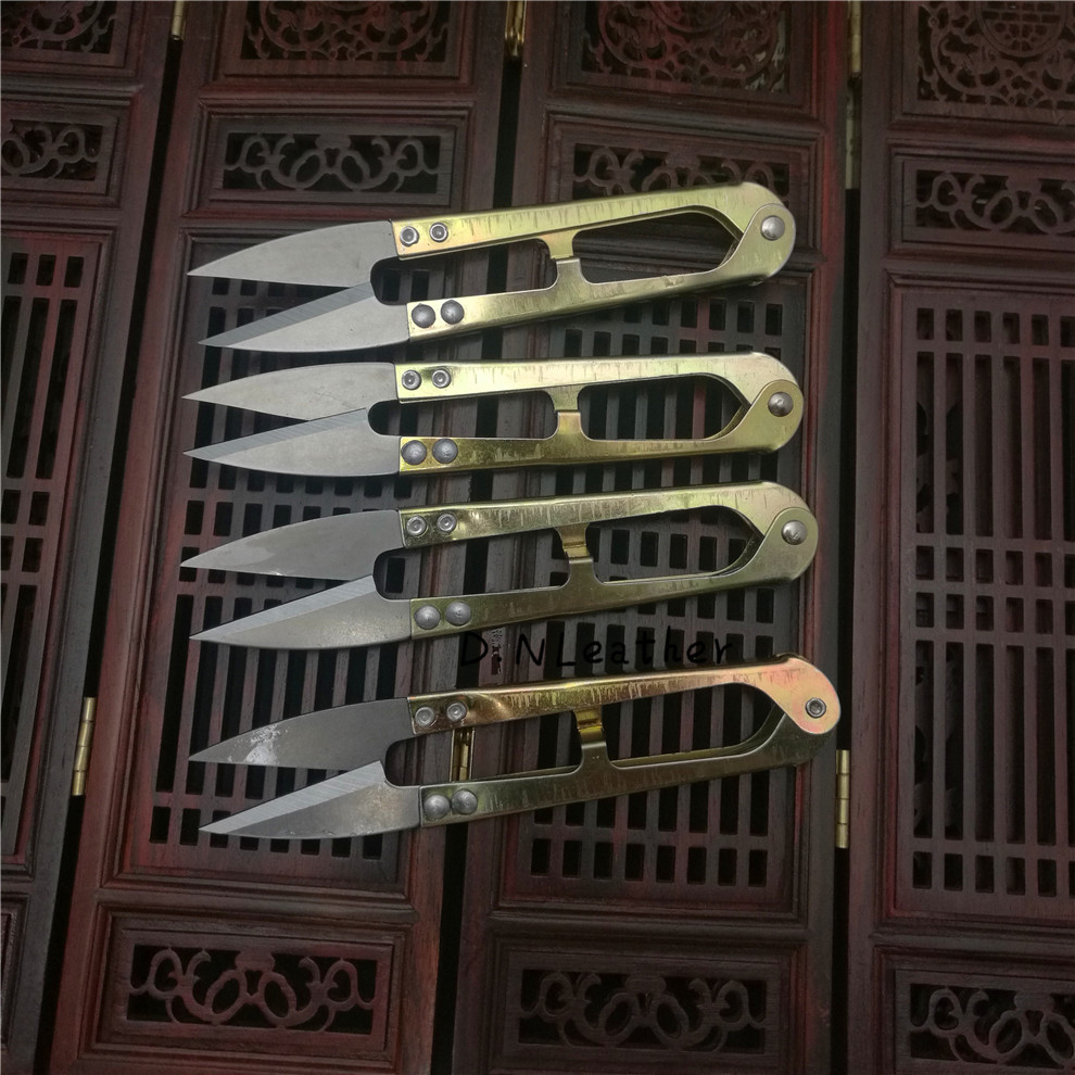 线头剪刀 弹簧纱剪小剪刀U型十字绣线头小纱剪刀