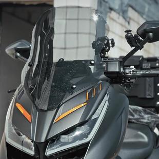 天飞仕适用于升仕368D风挡改装加高风挡前挡风加宽配件挡雨板风镜