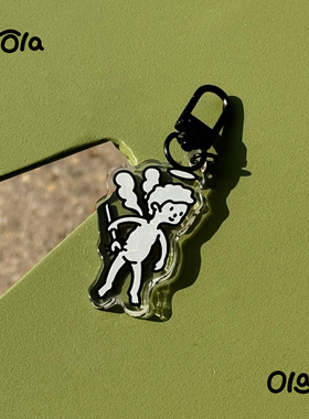 Ola ola | Angel Chain |卡通天使亚克力钥匙扣挂饰包包配件挂件