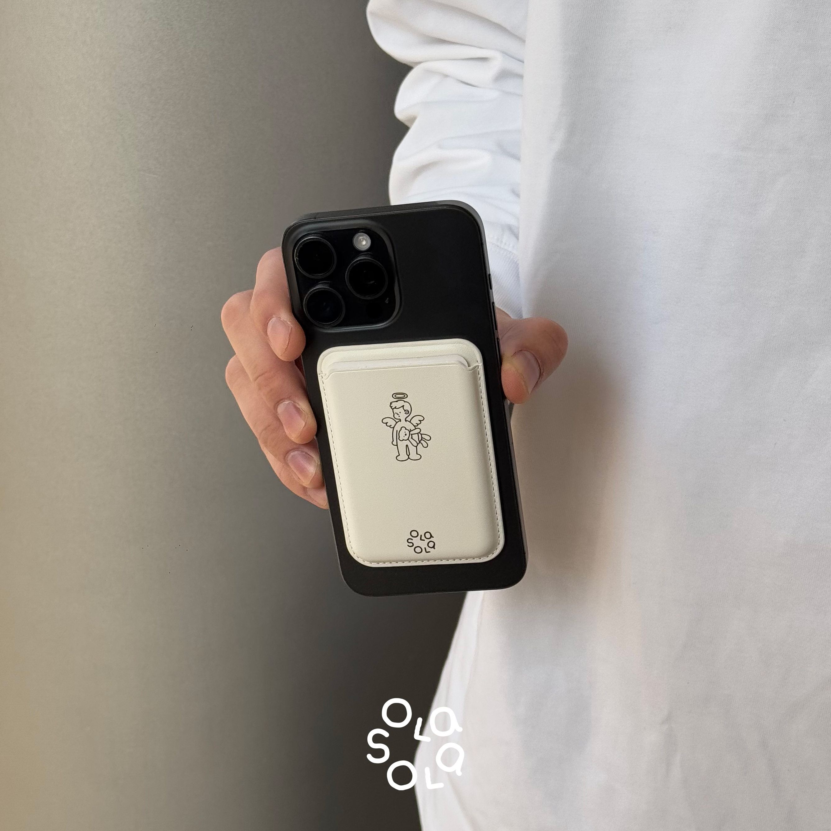 简约pu皮磁吸卡包门禁卡证件收纳