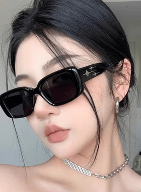 太阳眼镜防紫外线欧美复古女方框