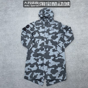 连帽风衣夹克衫 耐克 Nike 男子迷彩印花中长款 084 运动外套CK2537