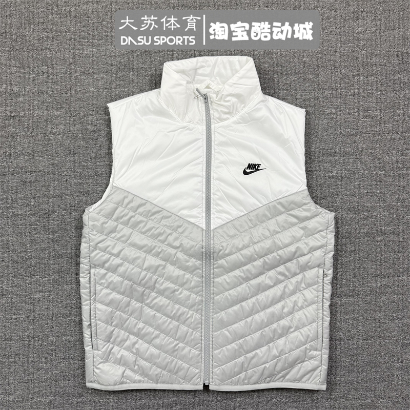 Nike/耐克 男子秋冬跑步运动训练休闲保暖棉服马甲背心FB8202-077