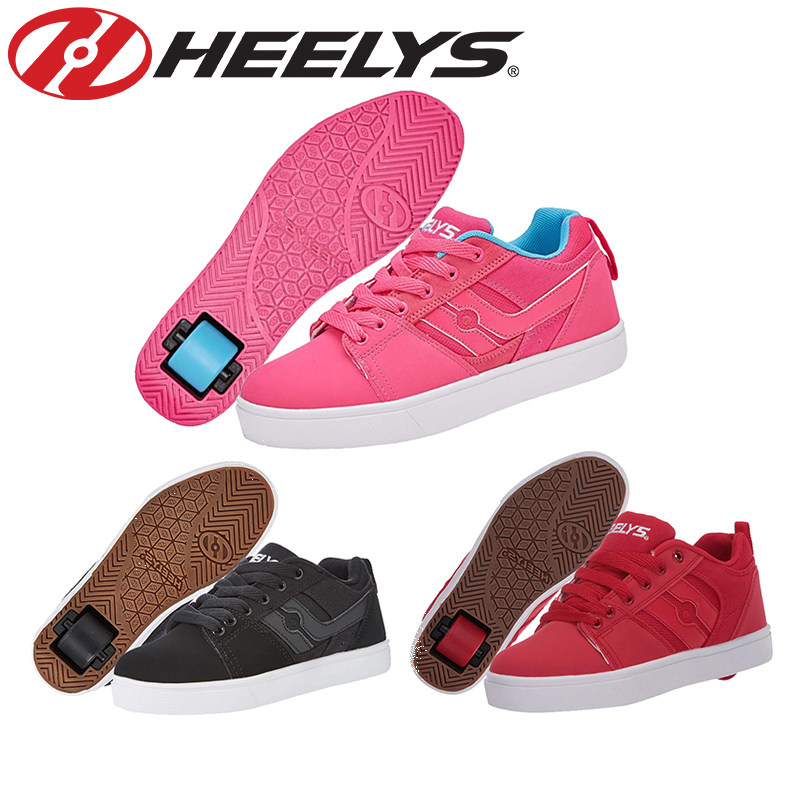 新品美国HEELYS时尚代步轮滑单轮男 女儿童代步轮滑学生暴走鞋