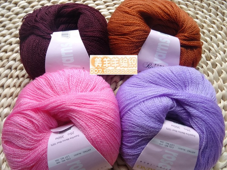 新品罗莎琳达澳大利亚进口超细美丽诺羊毛蕾丝线 披肩围巾 配线,服饰配件/皮带/帽子/围巾,毛线,淘宝优惠券,粉丝福利购,淘宝优惠卷