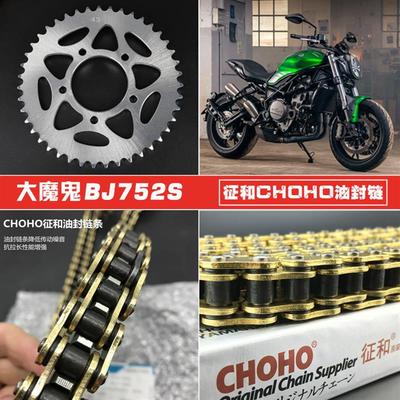 适用贝纳利大魔鬼BJ750GS752S牙盘链轮大小飞佂和油封链条