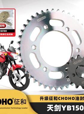 适用雅马哈电喷天剑YB150Z飞致YS150GT150征和牙盘链轮油封链条